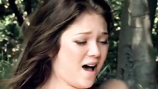 Two lesbians have a picnic in the park and engage in passionate play
