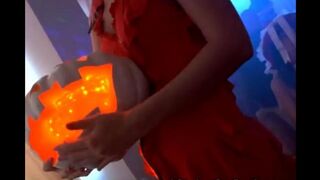 Student group orgy inspired by a milf sex party on Halloween