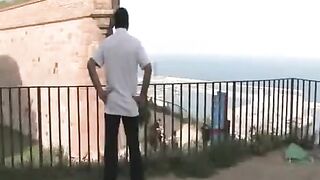 Group sex in public place with young people who love to fuck