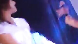 Girl lost her panties in a nightclub and had to film it