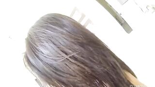 First-person sex with a young brunette, showcasing her natural beauty and passion