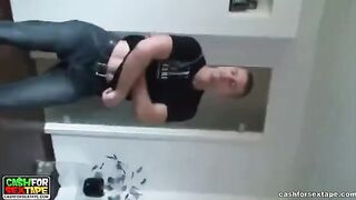 A couple has sex at home, unaware of the camera