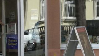 A girl was walking on the street without panties, eporn