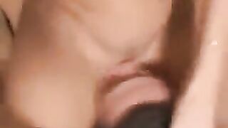 A girl sat on his face with her pussy and ordered to lick it