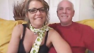 The grandfather decided to arrange a meeting for his wife with a student
