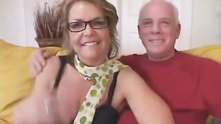 The grandfather decided to arrange a meeting for his wife with a student