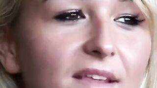 She got a dick in her ass and mouth, what else does she need