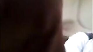 A young guy masturbates his dick while a pretty girl is watching