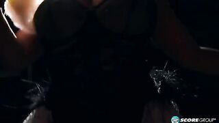 BBW burlesque with Liza Biggs's huge tits