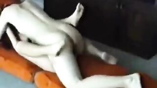 The couple has sex right at their home