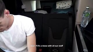 A sexy girl was fucked by a young man in the forest