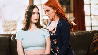 My stepmom is going to teach me to cum