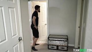 A man gently caressed the sweet red pussy of his girlfriend