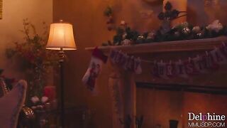A hot Christmas story with a blondie and some cunnilingus