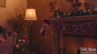 A hot Christmas story with a blondie and some cunnilingus