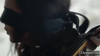 Secretary fucks with her boss on his table in the office
