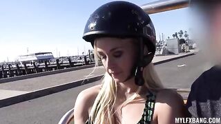 A hot blondie gets her pussy wet in the 2023 scene