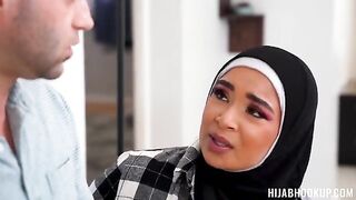 The girl is having fun with her boyfriend