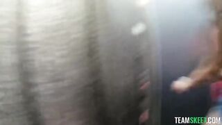 A sexy brunette gets her pussy wet with an exciting blowjob scene