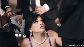 Formal Fuckfest: Mona's First Gangbang - a man's dream came true