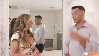 Cory Chase, the busty blonde MILF, gets her asshole gapped by a horny real estate agent