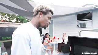 BBQ party is the best place to meet girls, especially black ones