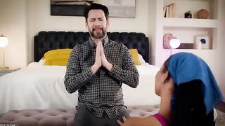 Stepdad caught Kira Noir in a steamy yoga session gone wrong