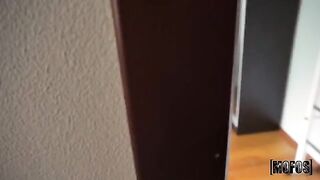 Spying for a roommate gets a guy caught in a compromising POV scene