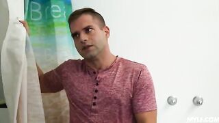 A girl is mending a broken heart with passionate sex, stepmom style