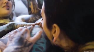 Girl fucks in her ass with a lesbian strap-on