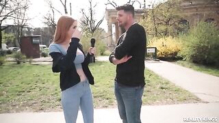 Interboob sex with two redheads having fun together
