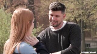 Interboob sex with two redheads having fun together