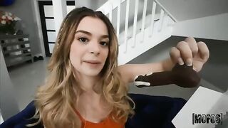 Cute girl Molly has a small pussy, which is very nice to lick