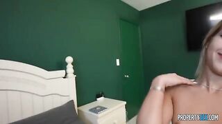 Girl in shorts is fucking with her boyfriend from the first view