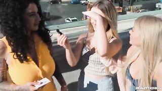 Strippers have a hot threesome sex with no guys