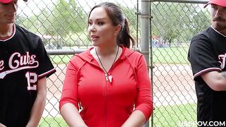 A hot MILF with big boobs tries to achieve spiritual unity through sex