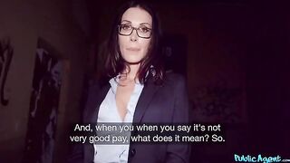 A teacher with glasses wants to fuck a student