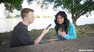There was no need for persuasion, the girl was eager for sex in the car