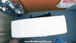 A masseur got horny while massaging an 19 y.o. girl and he likes his cock