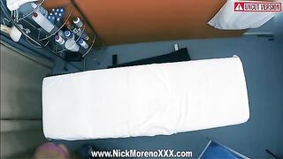 A masseur got horny while massaging an 19 y.o. girl and he likes his cock