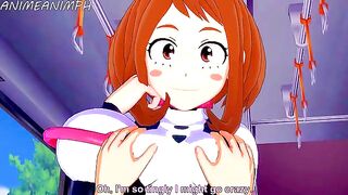 Ochaco Uraraka gets Deku’s cock in her pussy in 3D hentai