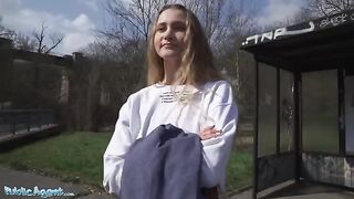Ivi Rein, the cute Russian model, gets fucked outdoors for cash in this steamy Public Agent scene