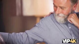 A beautiful girl from the Czech Republic could not resist and had sex with an old man