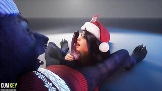 A chick with a gorgeous body gets fucked by a werewolf