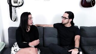 A fat Latina girl, Kylei Ellish, gets fucked hard in her first porn