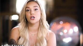 Kali Roses begs for Violet Myers' cock even though she's straight in this steamy scene