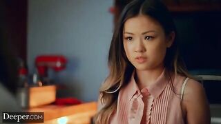 Two pretty babes shared a cock in an intense threesome with Gianna Dior and Lulu Chu