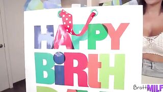 Busty stepmom Victoria June celebrates birthday with a bang