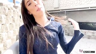 Her mouth has created a real miracle! (Amazing blowjob from a skinny teen!)