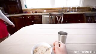 A man fucks his sister, who screams with a nice ass